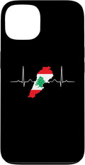 Lebanon Heart Lebanese Heartbeat Vintage Lebanon Map Case for iPhone 13