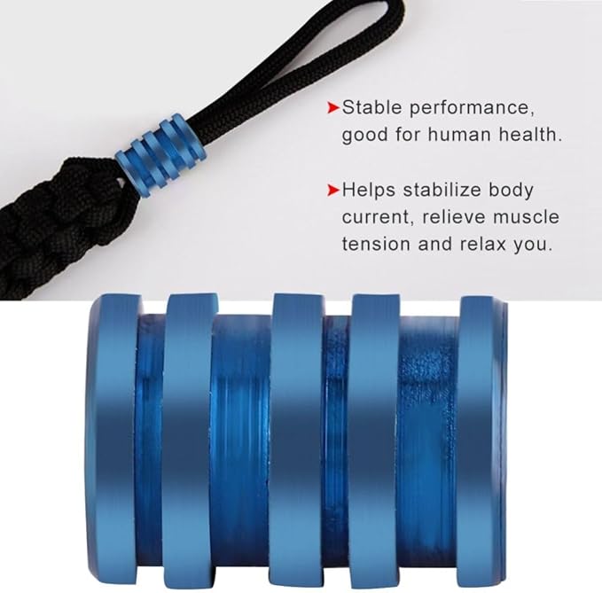 Pcs Alloy Lanyard Beads – Paracord Beads for Outdoor Gear & Survival Accessories, Durable Multicolor Spacer for Bracelets, Necklaces‌ & Outdoor(Blue)