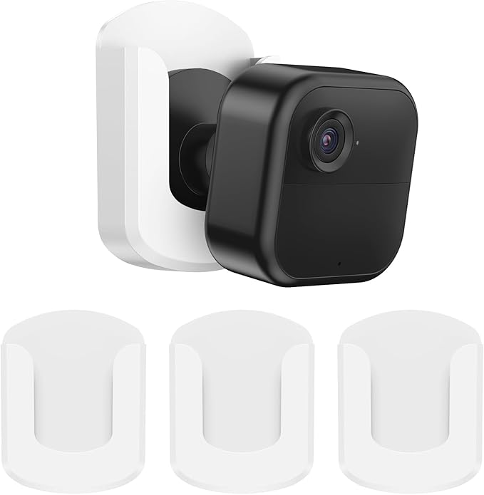 Blink Mini No Drilling No Screws Wall Mount Bracket, 3 Pack Adhesive Blink Outdoor Camera Mount for Blink Mini/Mini 2 /Outdoor 4 /Indoor Camera, Easy to Install -White