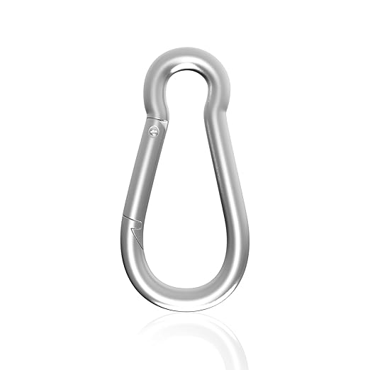 Carabiner, Heavy Duty Galvanized Steel Spring Snap Hook Carabiner Clips with 770LBS Holding Capacity, Ideal for Outdoor, Hammock, Swing and Travel (M10 4Inch, 1PCS)