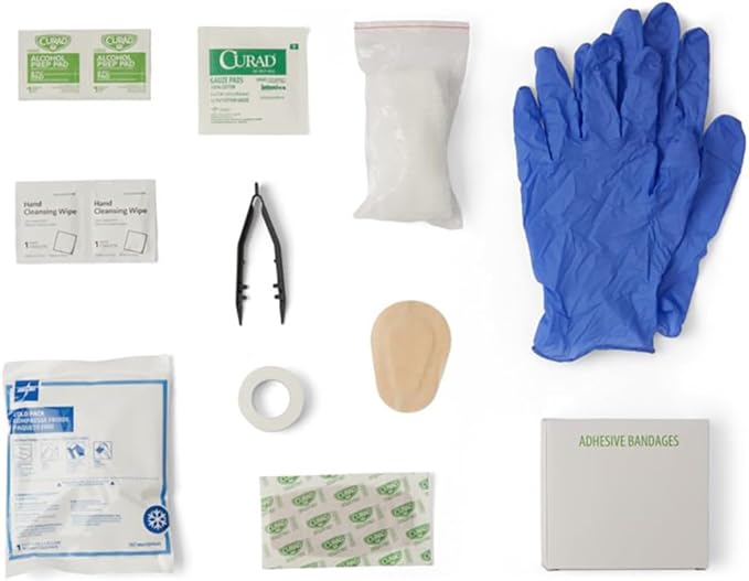 CURAD 175-Piece Complete First Aid Kit in Reusable Case, One