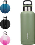 BJPKPK Insulated Water Bottle 32OZ Stainless Steel Water Bottle with Handle Double Walls Vacuum Insulated BPA Free Flask,Forest Green
