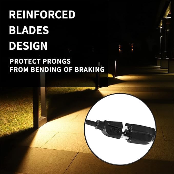 Indoor Outdoor Extension Cord Weatherproof, UL Certified, 12 Gauge 12FT Black 3 Prong Heavy Duty, 12/3 SJTW 15A Power Cord for Outdoor Lights, Appliances, Lawn