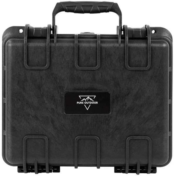Monoprice Weatherproof/Shockproof Hard Case - IP67, Customizable Foam, 13" x 12" x 6", Black - Pure Outdoor Collection