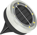 Solar Ground Lights Outdoor, 1 Pack Solar Lights Outdoor Waterproof, Mini Flat Solar-Powered Garden Light, Landscape Lighting for Garden Yard Lawn Pathway Walkway Driveway Backyard Decor, Cold White