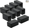 LeMotech Project Box 10 Pieces ABS Plastic Electrical Project Case Small Junction Box for Electronics Black 2.4 x 1.4 x 1 inch (61 x 36 x 25 mm)