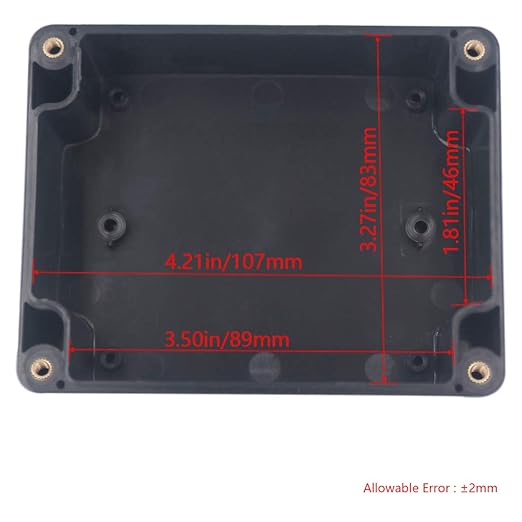 Junction Box IP65 Waterproof ABS Plastic Electrical Project Case Power Junction Boxes, Project Box with 4 PCS M16 Cable Glands 4.53x3.54x2.17 inch (115 x 90 x 55 mm)