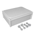 LeMotech Junction Box IP67 Waterproof Dustproof ABS Plastic Project Box for Electrical Outdoor Enclosure Gray 15 x 11 x 5.1 inch (380 x 280 x 130 mm)