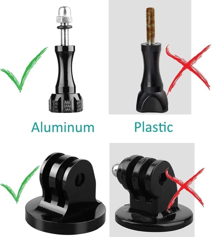 Aluminum Camera Tripod Adapter 1/4"-20 Conversion Adapter Mounts Compatible with Gopro Action Cameras Insta360 and Other Standard 1/4 Accessories, Quarter Inch Mount Adapter (Type EE)