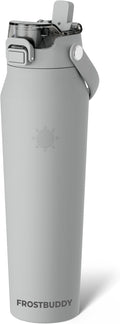 Frost Buddy 32oz Insulated Water Bottle with Straw & Chug Lid | Leak-Proof Stainless Steel | 24-Hours Cold | Sweat-Proof, Cup Holder Friendly | Ideal for Gym, Travel, Sports & Everyday Hydration