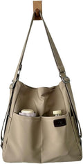 Women's Convertible Backpack Purse - Water-Resistant Nylon Travel Bag - Large Capacity 3-Way Shoulder Tote & Daypack
