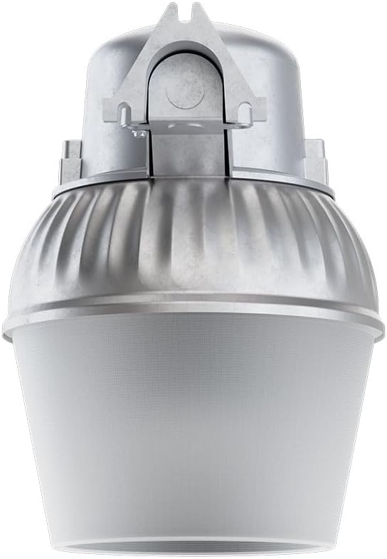 Lithonia Lighting LED Outdoor Flood Light Fixture, Exterior Dusk to Dawn Security Light with Photocell Sensor, Pole or Wall Mount, 3500 Lumens, 5000K Daylight, Gray (OALS10)