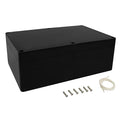 LeMotech Project Box ABS Plastic Junction Box IP65 Waterproof Hobby Box Electrical Boxes Universal Enclosure for Electronic Black 8.9X 5.7X 3.1 inch(230x150x85mm)（Pack of 1