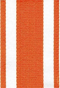 USA Lawn Chair Replacement Webbing - UV-Resistant Straps, 3" x 50', Orange and White