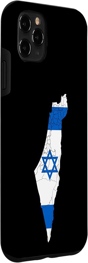 Israel National Flag Distressed Map Case for iPhone 11 Pro Max
