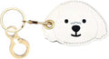 Leather Keychain Holder Case Compatible with AirTag,Cute air tag Cover with Keychain Ring,GPS Tracker Case for Keys