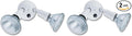 Lithonia Lighting OFTH 300PR 120 P WH-M12 Adjustable Twin PAR Holder with Dusk-to-Dawn, 120 Volts, 300 Watts, White (Pack of 2)