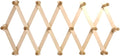 AMAPON Accordion Style Expandable Wall Wooden Coat Rack 16 Hooks (Pegs) Hang Hats Jackets Coffee Mug Purses Necklaces Towels Cap Leash Scarves Data Line Kitchenware