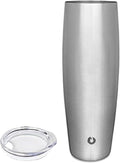SNOWFOX Insulated Beer Glass, Premium Vacuum Insulated Stainless Steel for Cold Drinks, Guiness Glass, Lightweight Pint Glass, Gift for Men, Home Bar Accessories, 23.9oz