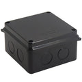 Project Box IP65 Waterproof Dustproof Junction Boxes ABS Plastic DIY Electronic Case, Indoor & Outdoor Electrical Box Power Cord Enclosure Black 100x100x70mm