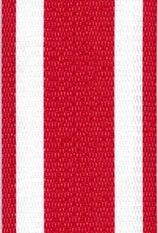 USA Chair Replacement Lawn Chair Webbing - UV-Resistant Straps Made with Durable Polypropylene. Chair Webbing Kit (2 1/4" x 50', Red and White Stripe)