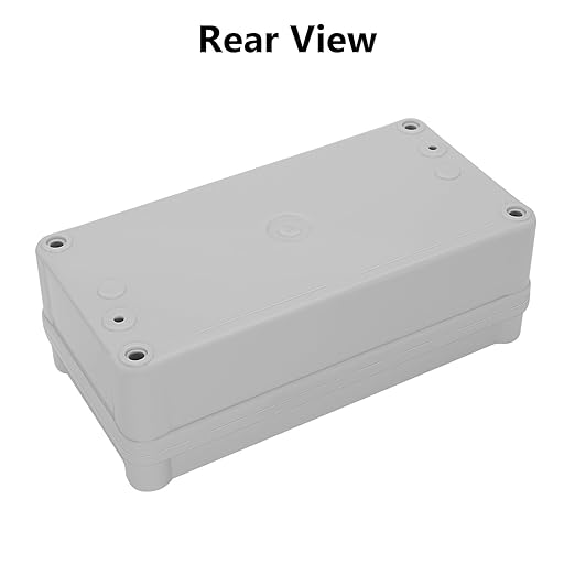 LeMotech Junction Box IP67 Waterproof Dustproof ABS Plastic Project Box for Electrical Outdoor Enclosure Gray 6.3 x 3.1 x 2.2 inch (160 x 80 x 55 mm),2 Pack