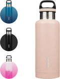 BJPKPK Insulated Water Bottle 32OZ Stainless Steel Water Bottle with Handle Double Walls Vacuum Insulated BPA Free Flask, Peach