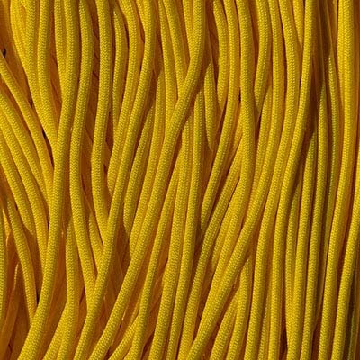 The Paracord Store | Type III 550 Paracord - 50 FT Hank, Canary Yellow | Heavy Duty 7 Strand Tactical Paracord - USA Made Nylon Outdoor Parachute Cord for Camping, Fishing & More - Survival Cord