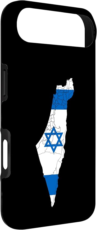 Israel National Flag Distressed Map Case for iPhone Air