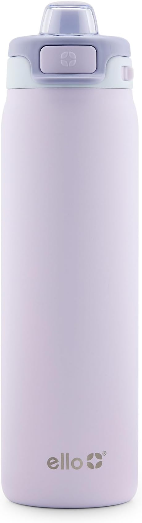 Ello Pop & Fill 22oz Stainless Steel Water Bottle with Quick Fill Technology, Double Walled and Vacuum Insulated Metal, Leak Proof Locking Lid, Sip and Chug, Reusable, BPA Free, Aurora