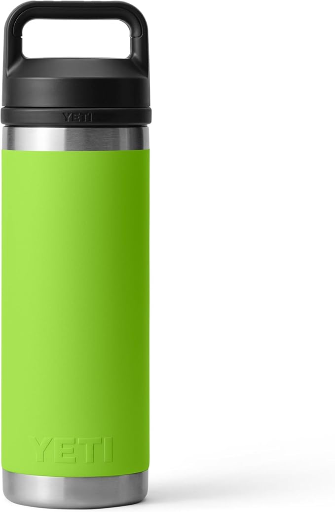 YETI Rambler 18 oz Bottle, Leakproof, Vacuum Insulated, Stainless Steel with Chug Cap, Venom