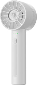 Portable Mini Handheld Turbo Fan, 4 Speed High Velocity Personal Cooling Device [Max 16H], Rechargeable Purse Travel Essential for Vacation/Beach/Trip - White