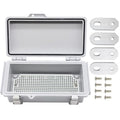 Electrical Waterproof Custom Junction Box, Outdoor Hinged Clear Cover Stainless Steel Buckles, Plastic Enclosure Weatherproof Box IP67 Case 7.9 * 3.9 * 2.8(200×100×70mm)