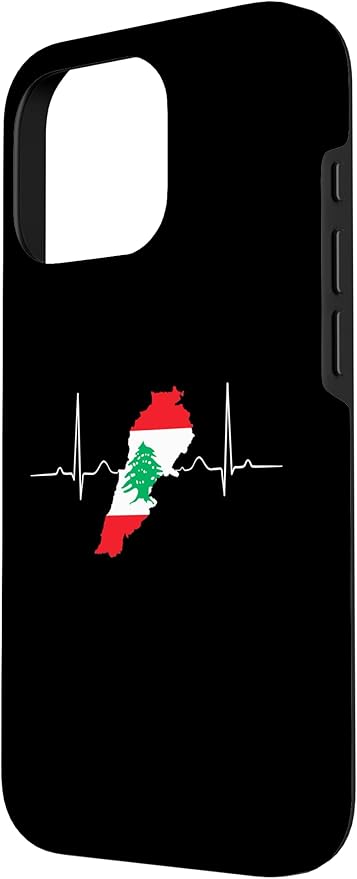 Lebanon Heart Lebanese Heartbeat Vintage Lebanon Map Case for iPhone 16 Pro