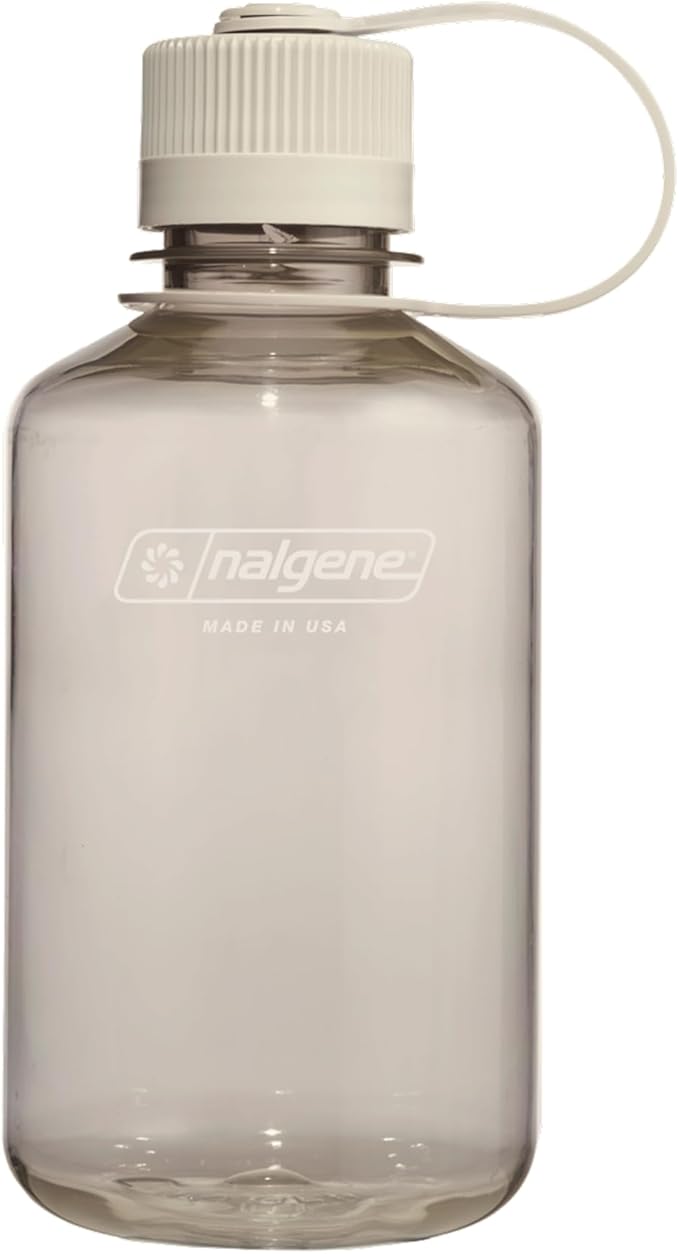 Nalgene 16 oz Narrow Mouth Water Bottle | BPA-Free, Durable & Leak Proof, Lightweight Travel Bottle, Fits in Cupholders, Cotton