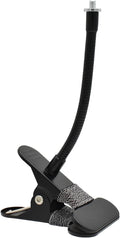 Holicfun Clip Mount for Ring, Blink, Eufy, Google Nest, Wyze, and Arlo Indoor Outdoor Cameras, 15cm Gooseneck Arm, Flexible Adjustment, Strong Clamp, Black