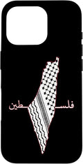 Keffiyeh Palestine Map Arabic Scarf Shemagh Palestinian Flag Case for iPhone 16 Pro
