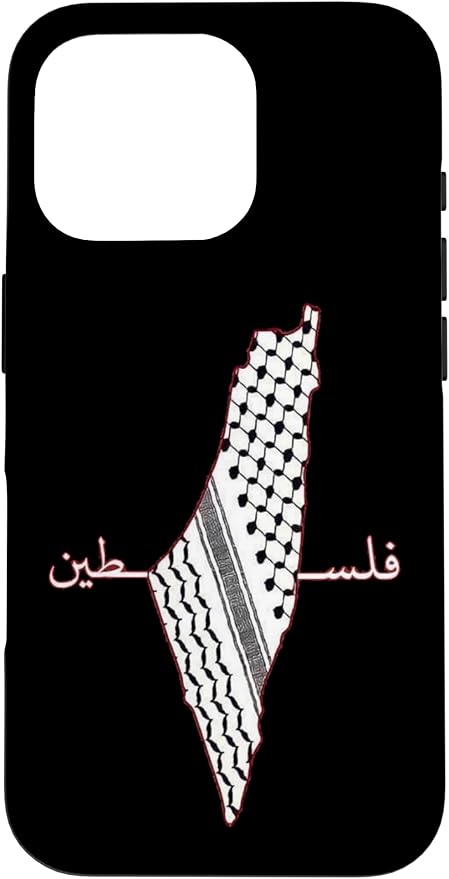 Keffiyeh Palestine Map Arabic Scarf Shemagh Palestinian Flag Case for iPhone 16 Pro