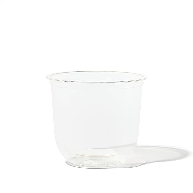TOSSWARE NATURAL 12oz Arc - Plant Based 98mm Clear Cold Cups - Plastic Alternative for Parties, Bachelorettes, Weddings - Recyclable - Set of 500