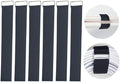 YiwerDer 6Pcs 18" x 2" Nylon Heavy Duty Reusable Hook and Loop Cinch Straps, Adjustable Fastening Securing Cable Straps, Black