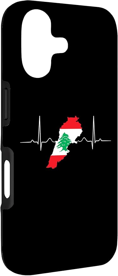 Lebanon Heart Lebanese Heartbeat Vintage Lebanon Map Case for iPhone 17