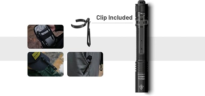 Nitecore MT2A Pro EDC Flashlight, 1000 Lumens, 279 Yard Beam, USB-C Rechargeable, Dual Power with AA Compatibility, Compact Waterproof Slim Penlight, Including NitecoreS Sticker
