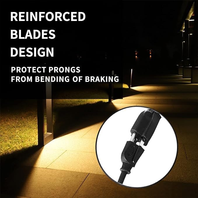 Indoor Outdoor Extension Cord Weatherproof, UL Certified, 14 Gauge 12FT Black 3 Prong Heavy Duty, 14/3 SJTW 15A Power Cord for Outdoor Lights, Appliances, Lawn