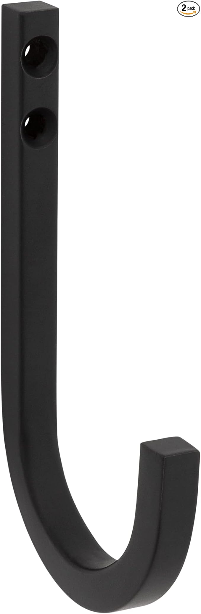 National Hardware N337-903 Reed Multipurpose Hook in Matte Black, 4"
