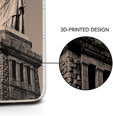 Munich Streets Map | Luxendary Air Series Clear Silicone Case with 3D printed design and Air-Pocket Cushion Bumper for iPhone XR (new 2018/2019 model with 6.1" screen)