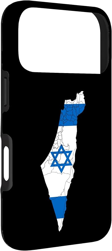 Israel National Flag Distressed Map Case for iPhone 17 Pro