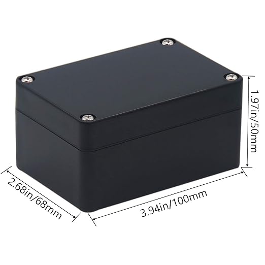 2 Packs Junction Box IP65 Waterproof ABS Plastic Electrical Project Case Power Junction Boxes, Project Box with 8 PCS M16 Cable Glands 3.94x2.68x1.97 inch(100x 68 x50 mm)