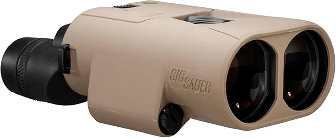 SIG SAUER ZULU6 HDX PRO 14x50mm Waterproof Fogproof Durable FDE Image Stabilized Hunting Binoculars, Multicoated Anti-Glare Lenses, Up to 40 Hours Runtine, Carrying Case & Carrying Strap Included