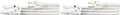 Amazon Basics 3-Prong Extension Cord for Indoor Use, 13 Amps, 125V, 6 Foot, White, 2-Pack