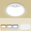 zemty 4Pack 7inch Motion Sensor Ceiling Lights Wired, 15W 1500lm 3CCT/3 Mode/30-120s Timer, Bright White LED Flush Mount Light Fixture Motion Activated for Closet Pantry Hallways Stairwells Garage